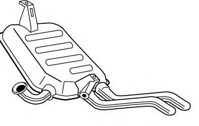 FONOS 611506 Глушник вихлопних газів кінцевий