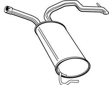 FONOS 611897 Глушник вихлопних газів кінцевий