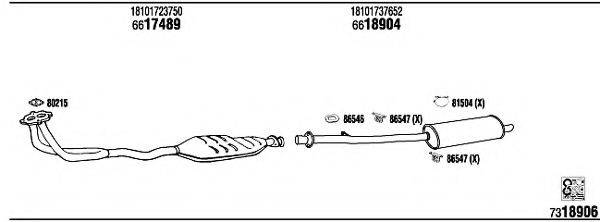 FONOS BW31614 Система випуску ОГ