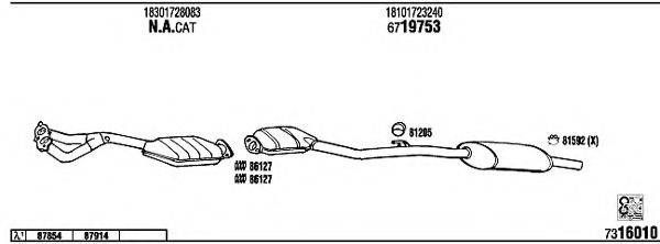 FONOS BW31807 Система випуску ОГ