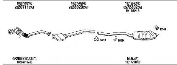 FONOS BW32045A Система випуску ОГ