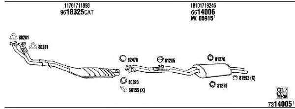 FONOS BW32518 Система випуску ОГ