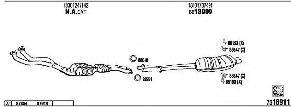 FONOS BW32523 Система випуску ОГ