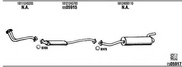 FONOS BW40232B Система випуску ОГ