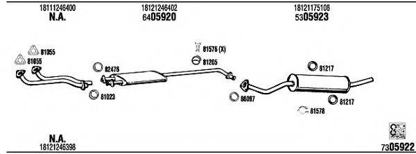 FONOS BW40235 Система випуску ОГ