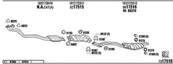 FONOS BW52511B Система випуску ОГ