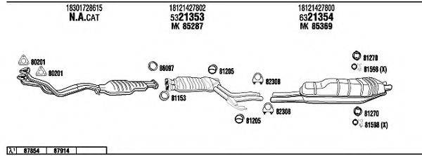 FONOS BW52542 Система випуску ОГ