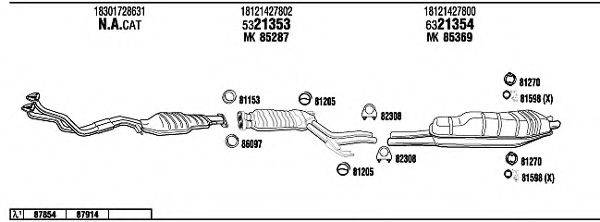 FONOS BW52543 Система випуску ОГ