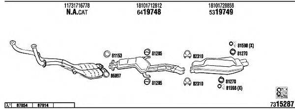 FONOS BW53001 Система випуску ОГ