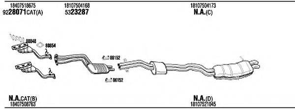 FONOS BWH15450A Система випуску ОГ