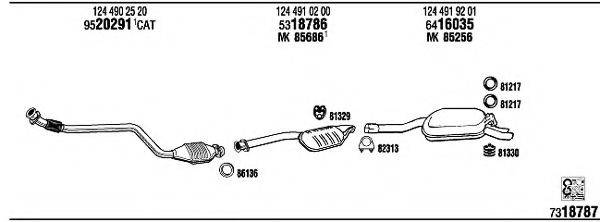 FONOS MB25006 Система випуску ОГ