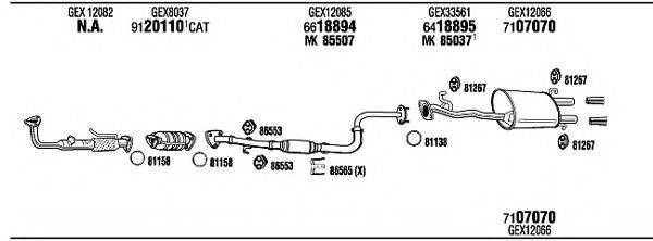 FONOS RV60503 Система випуску ОГ