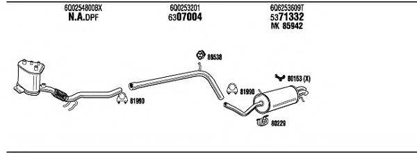 FONOS SKH17519B Система випуску ОГ