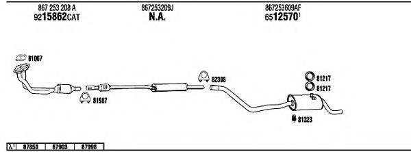 FONOS VW20058 Система випуску ОГ