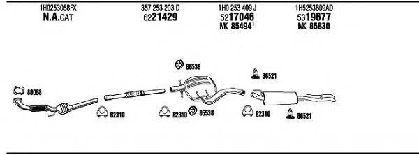 FONOS VW25069 Система випуску ОГ