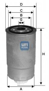 UFI 2439400 Паливний фільтр