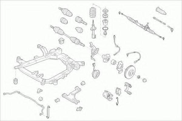 BOGE OPELZAFIRFB002 Рульове управління; Підвіска колеса