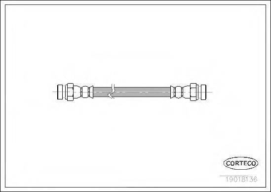 CORTECO 19018136 Гальмівний шланг