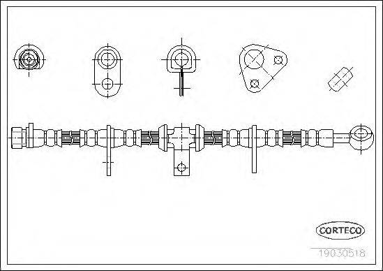 CORTECO 19030518 Гальмівний шланг