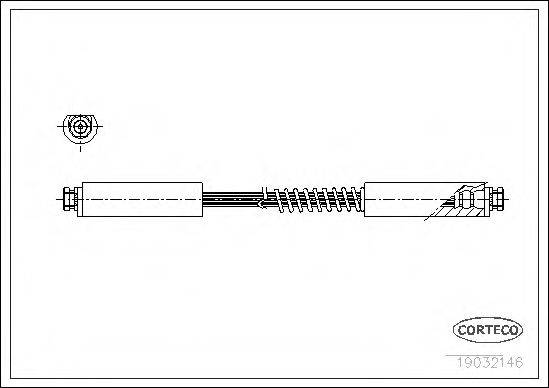 CORTECO 19032146 Гальмівний шланг