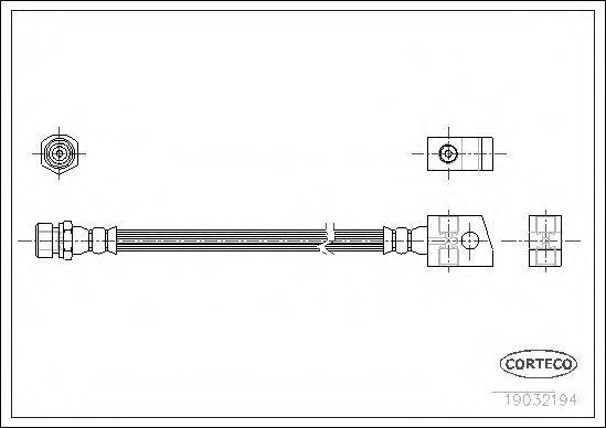 CORTECO 19032194 Гальмівний шланг