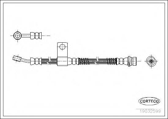 CORTECO 19032599 Гальмівний шланг