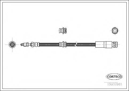 CORTECO 19032981 Гальмівний шланг
