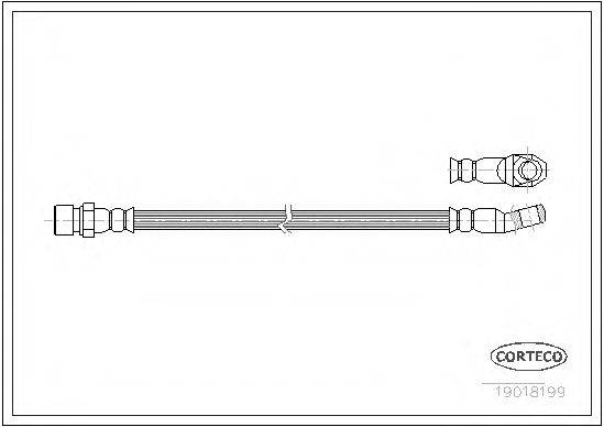 CORTECO 19018199 Гальмівний шланг