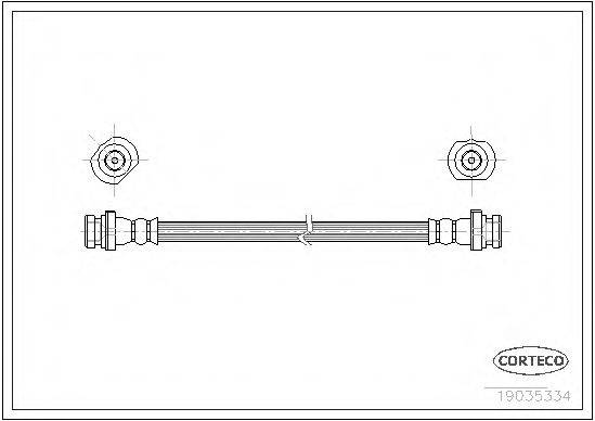 CORTECO 19035334 Гальмівний шланг
