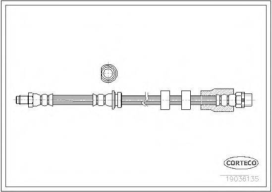 CORTECO 19036135 Гальмівний шланг