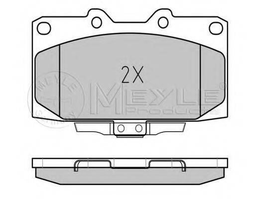 MEYLE 0252185415W Комплект гальмівних колодок, дискове гальмо