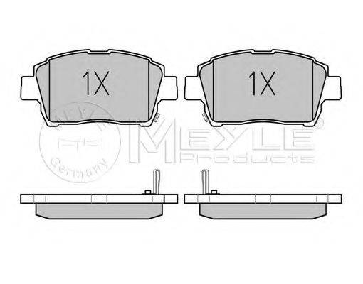 MEYLE 0252351017 Комплект гальмівних колодок, дискове гальмо