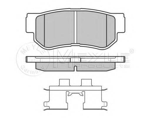 MEYLE 0252354314PD Комплект гальмівних колодок, дискове гальмо