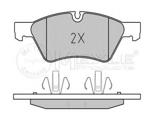 MEYLE 0252392221 Комплект гальмівних колодок, дискове гальмо
