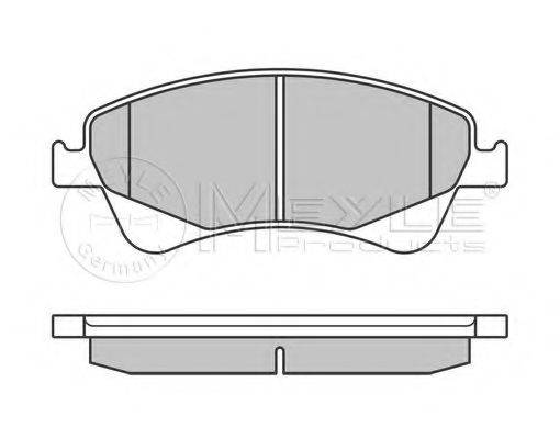 MEYLE 0252420419W Комплект гальмівних колодок, дискове гальмо