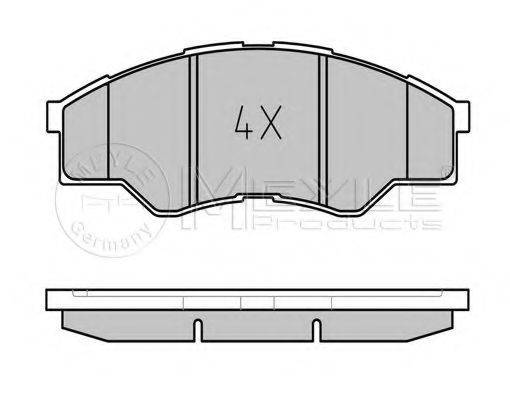 MEYLE 0252456716 Комплект гальмівних колодок, дискове гальмо