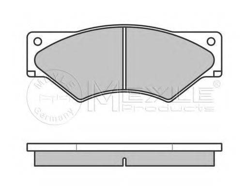 MEYLE 0252910720W Комплект гальмівних колодок, дискове гальмо