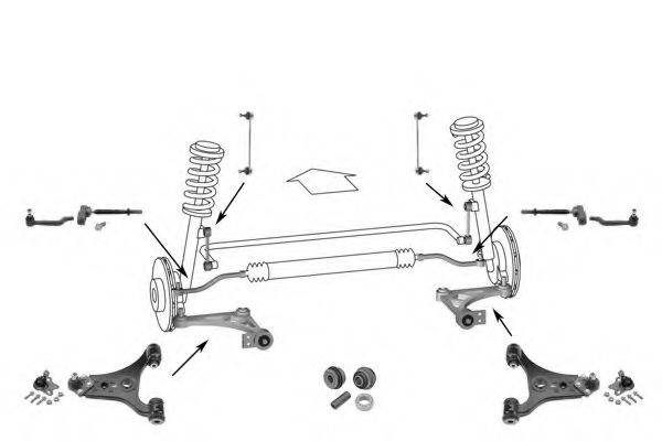 MEYLE WG0539600 Рульове управління; Підвіска колеса