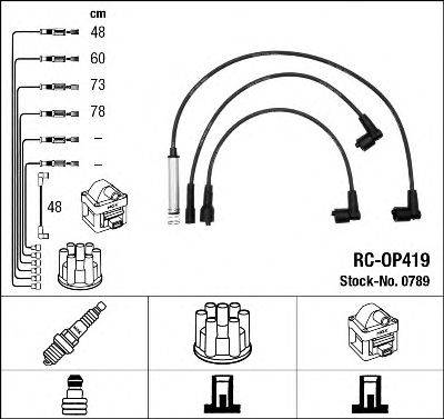 NGK 0789 Комплект дротів запалювання