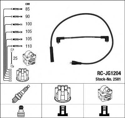 NGK 2581 Комплект дротів запалювання