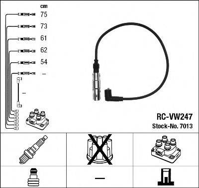 NGK 7013 Комплект дротів запалювання