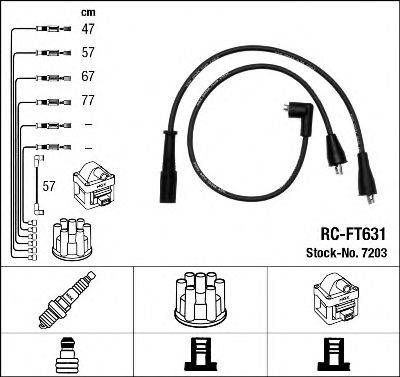 NGK 7203 Комплект дротів запалювання