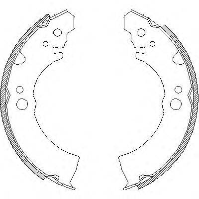 ROADHOUSE 406600 Комплект гальмівних колодок