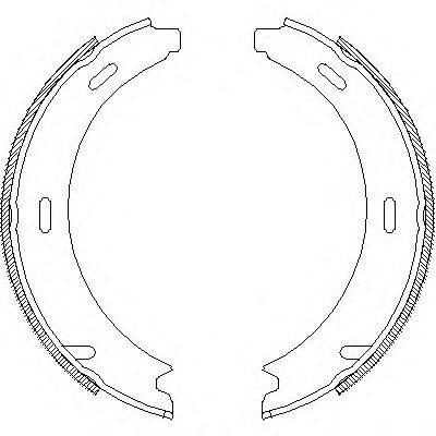ROADHOUSE 409301 Комплект гальмівних колодок, стоянкова гальмівна система