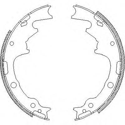 ROADHOUSE 418800 Комплект гальмівних колодок