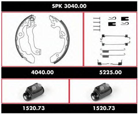 ROADHOUSE SPK304000 Комплект гальм, барабанний гальмівний механізм