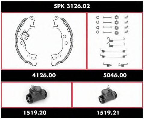 ROADHOUSE SPK312602 Комплект гальм, барабанний гальмівний механізм