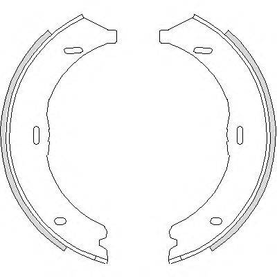 REMSA 474500 Комплект гальмівних колодок, стоянкова гальмівна система