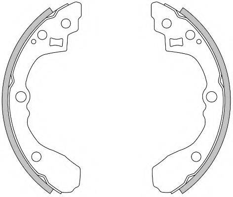 REMSA 427500 Комплект гальмівних колодок