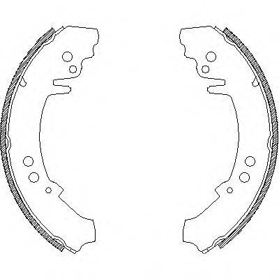 REMSA 461400 Комплект гальмівних колодок